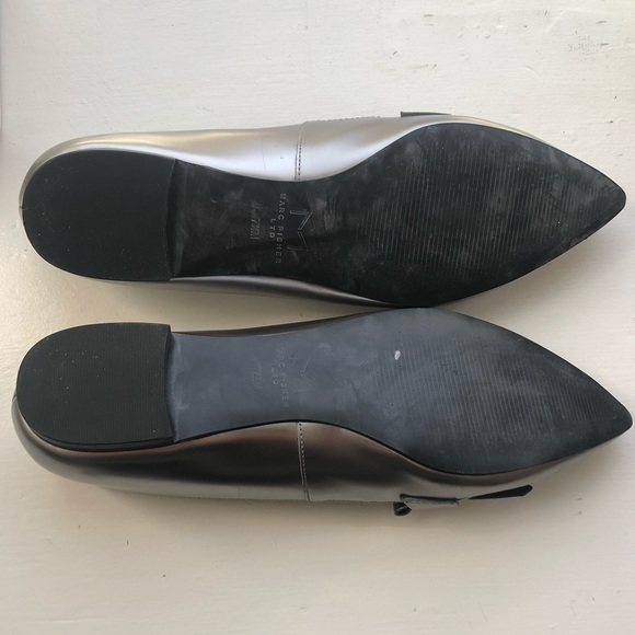 Metallic Marc Fisher Pointed Loafers - Picture 6 of 6
